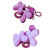 Gomitas para pelo con apliques de mariposas en tonos rosados, ideales para mujeres y niñas.