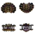 Broche para pelo de mujer en forma de pavo real con detalles en dorado, disponible por unidad.