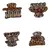 Set De Accesorios Para Cabello Animal Print Azabache Mujer - comprar online