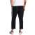 Pantalón adidas Originals Adc Fashion Tp 7/8 visto desde atrás, en color negro con detalles en blanco y calzado deportivo.