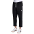 Pantalón negro de hombre adidas Originals con detalles en blanco y corte 7/8.