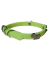 Collar de silicona hipoalergénico para perro en color verde neón, con detalles en metal.