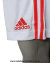 Short de fútbol profesional adidas River Plate alternativo en color blanco con detalles rojos y logo de adidas.