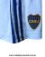 Pantalón corto de fútbol adidas Boca Juniors, color blanco con detalles en azul y escudo del club.