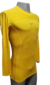 Remera de compresión Nike Pro de manga larga en color amarillo para hombres, ideal para running y entrenamiento.