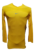 Remera de compresión de hombre Nike Pro de manga larga en color amarillo