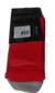 Medias Nike Uar Training Sock en color rojo, con etiqueta que muestra información del producto y tamaño XL.