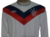 Camiseta de fútbol Umbro de los Glasgow Rangers, con diseño en blanco, rojo y azul.