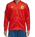 Campera adidas Zne de la selección de fútbol de España, color rojo con detalles dorados.