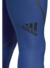 Calza larga de running para hombre de adidas, color azul con logo negro.