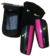 Canilleras Nike Mercurial Blade en color negro con detalles en rosa y amarillo, acompañadas de un par de medias negras.