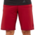 Shorts rojos de entrenamiento adidas para hombre, ideales para running y actividades deportivas.