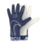 Guantes de arquero Nike Mercurial Touch Elite en color azul marino y blanco, mostrando la parte frontal y trasera.