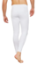 Calzas largas blancas para hombre de ADIDAS, vistas desde la parte trasera.