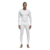 Hombre usando calzas largas blancas ADIDAS Alphaskim Tech Long, de pie con las manos a los costados.