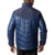 Campera adidas Cytins Padded Jackets Urbana Hombre en color azul, vista trasera, con diseño acolchado en forma de chevron.