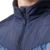 Campera adidas Cytins Padded para hombre, detalle del cuello y cierre frontal