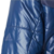 Detalle de la campera adidas Cytins Padded para hombre, mostrando la textura y el logo en color azul oscuro.