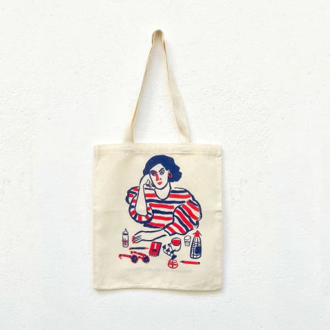 bolsa/tote Café - María Luque (Nimia+Chocho)