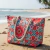 Bolso De Tela Playero Hindú 50x35 Cm Con Cierre