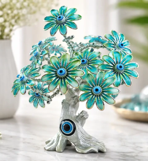 Árbol Decorativo Con Ojo Turco Flor