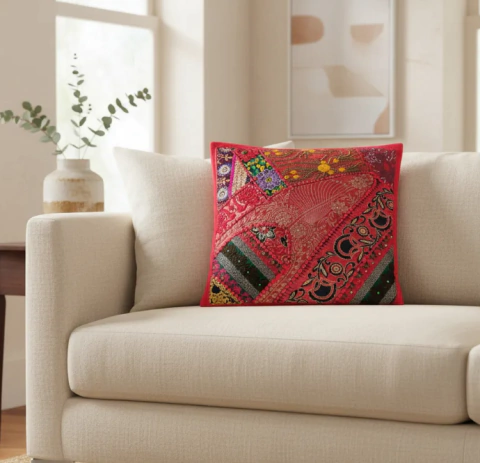Fundas De Almohadón De 40x40cm Bordadas India en internet