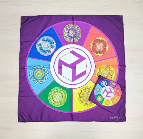 Paño Tarot Astrológico 70x70 Cm. Con Bolsa en internet
