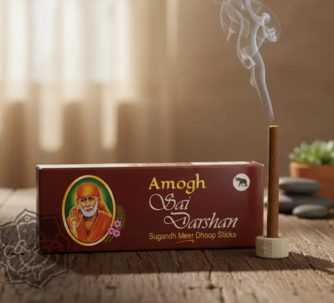 Imagen de Sahumerios Amogh Doop Sticks Sandalo Sai Incense 6 Cajas