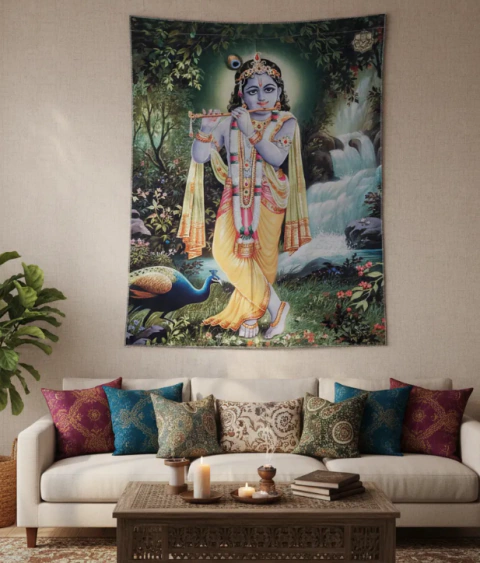 Tapiz Hindú Om 7 Chakras Ganesh Mano Fatima Lakshm - tienda online
