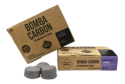 Bomba Carbón Aromático Defumador Sagrada Madre X 24 U.