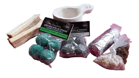 Kit Limpieza Energética Defumacion Sahumador Mirra Incienso