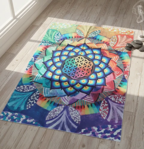 Tapiz Hindú Om 7 Chakras Ganesh Mano Fatima Lakshm en internet