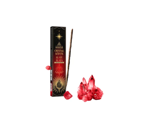 Sahumerios Aroma Crystal Scents + Piedra Semipreciosa X3 U. - Mundo hindú