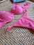 Biquíni Ousada Aro Retrô c/ Calcinha de Fita Pink Neon - Maria Sereia Moda Praia