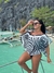 Saída Curta Ousadia Zebra Preto - comprar online