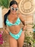 Biquíni Malu Top Fixo / Asa Delta Gótica Verde - Maria Sereia Moda Praia