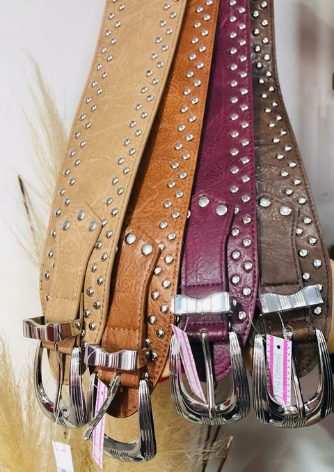 CINTOS ANCHOS CON TACHAS (ELEGIR MODELOS POR WHATSAPP) - comprar online