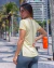 Blusa fenda lateral amarelo manteiga - comprar online