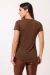 Blusa manga abaloada marrom - comprar online