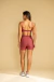 Shortinho bolso running rosa seco - loja online