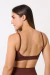 Top decote u costas running coffee - comprar online