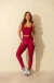 Calça bolso lateral cereja