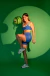 Short running azul - loja online