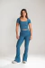 Calça bailarina azul jeans - comprar online