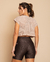 CROPPED MANGA CARMEL - M.R FITNESS - Seja uma #mrlovers