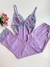 Pijama Joana Lilás com Verde - comprar online