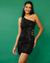 VESTIDO PAETE DETALHE CINTURA