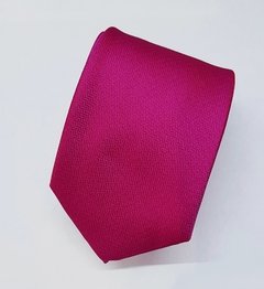 Gravata Semi-Slim Jacquard Lisa Rosa Fucea