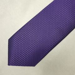 Gravata Semi-Slim Jacquard Roxo Trabalhado na internet