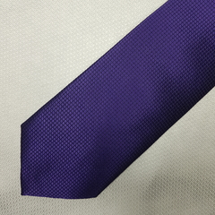 Gravata Semi-Slim Jacquard Roxo Trabalhado Quadradinho na internet
